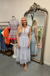 Lace Tiered Maxi Dress