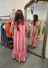 Pink Lemonade Striped Maxi