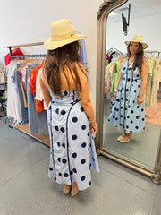 Classical Charm Polka Dot Midi