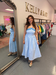 Blue Slush Stripe Dress