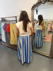 Seaside Stripe Maxi Skirt