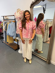 Pink Petal Charm Top