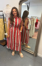 Coastal Cabana Midi Dress