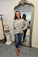 Western Horse Button Cardigan