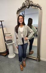 Western Horse Button Cardigan