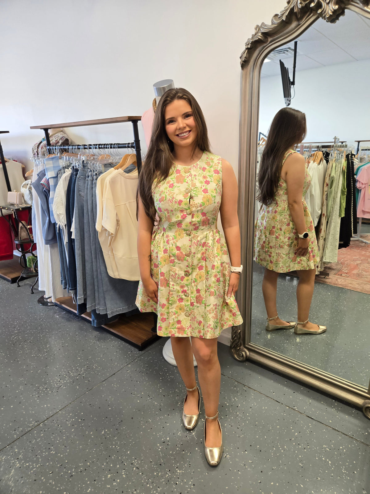 In Full Bloom Floral Mini Dress