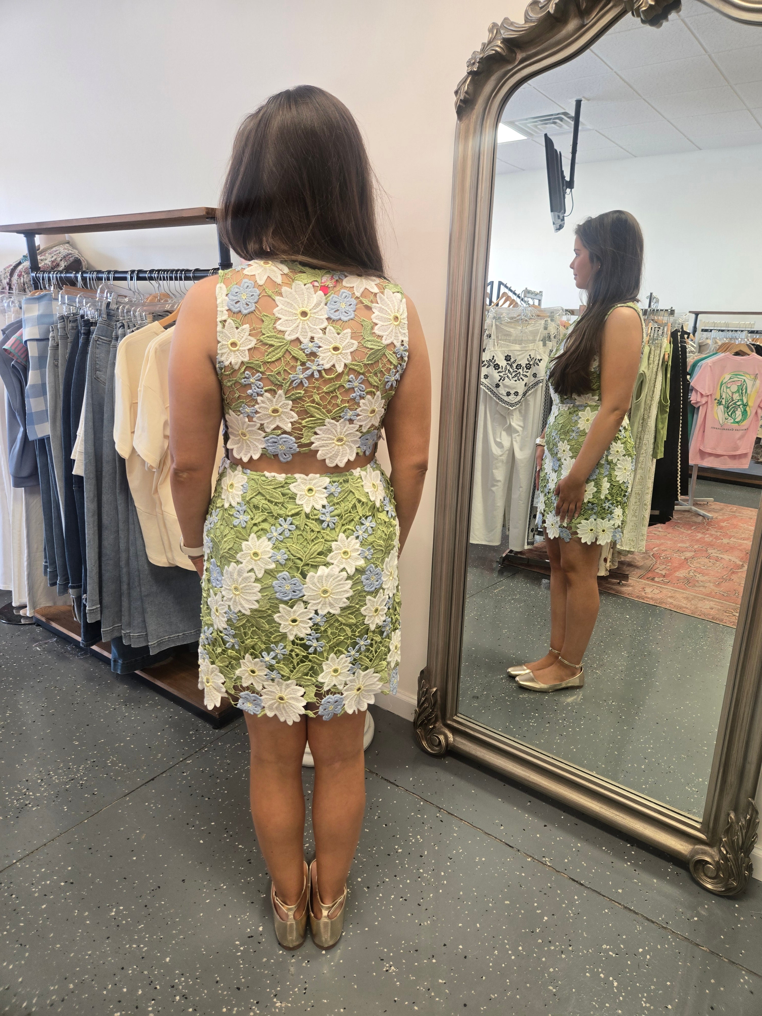 Floral Fantasy Lace Dress