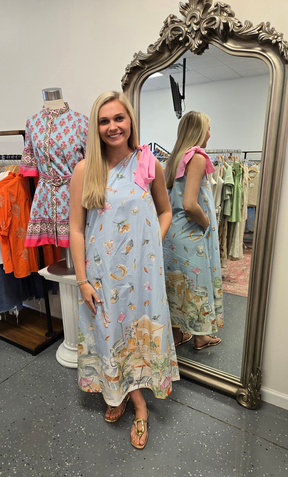 Seaside Storybook Maxi Dress