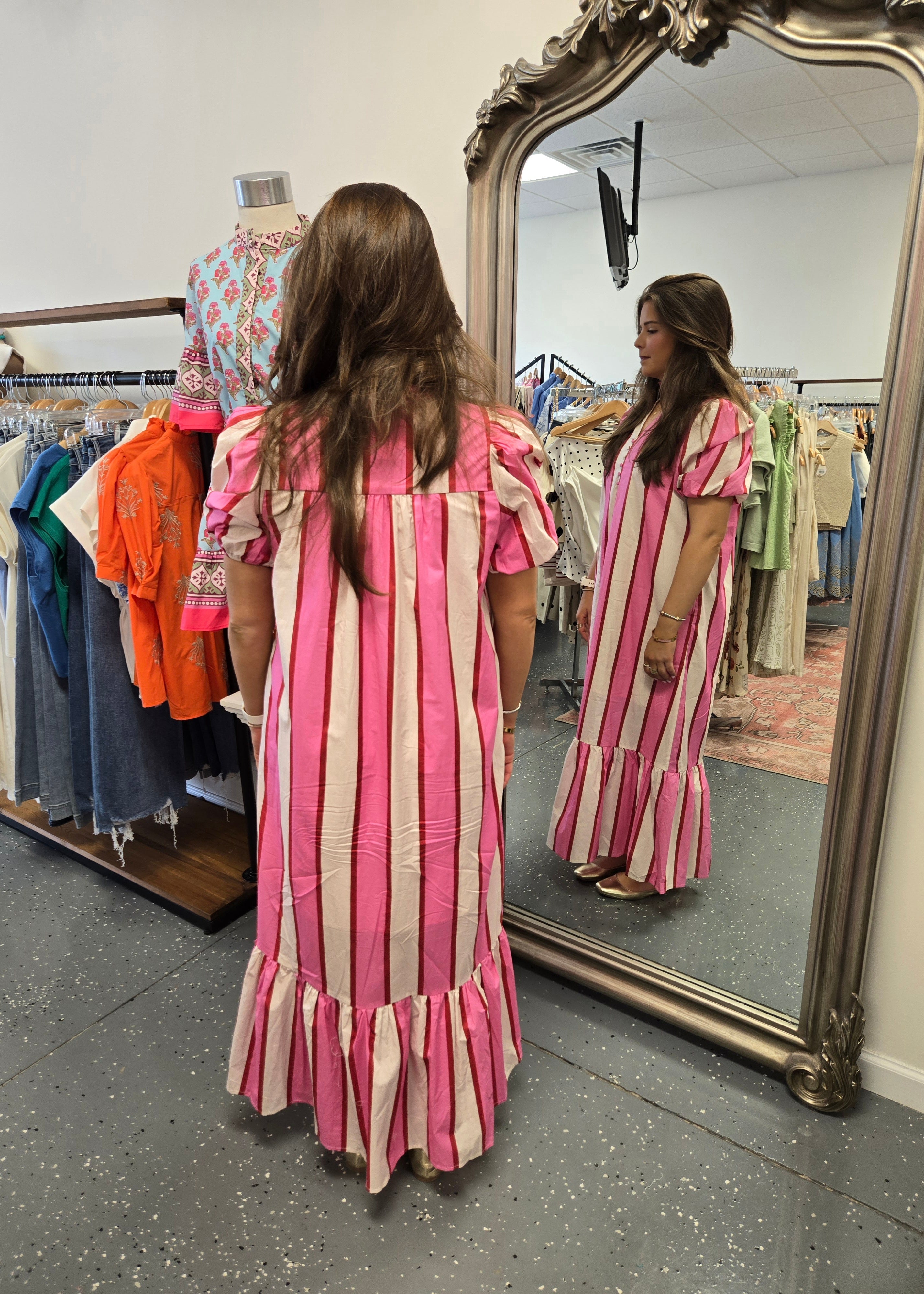 Pink Lemonade Striped Maxi