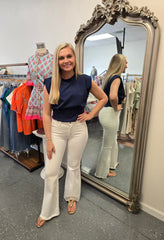 Midnight Muse Navy Blouse