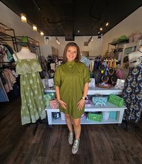 Button Down Mini Dress