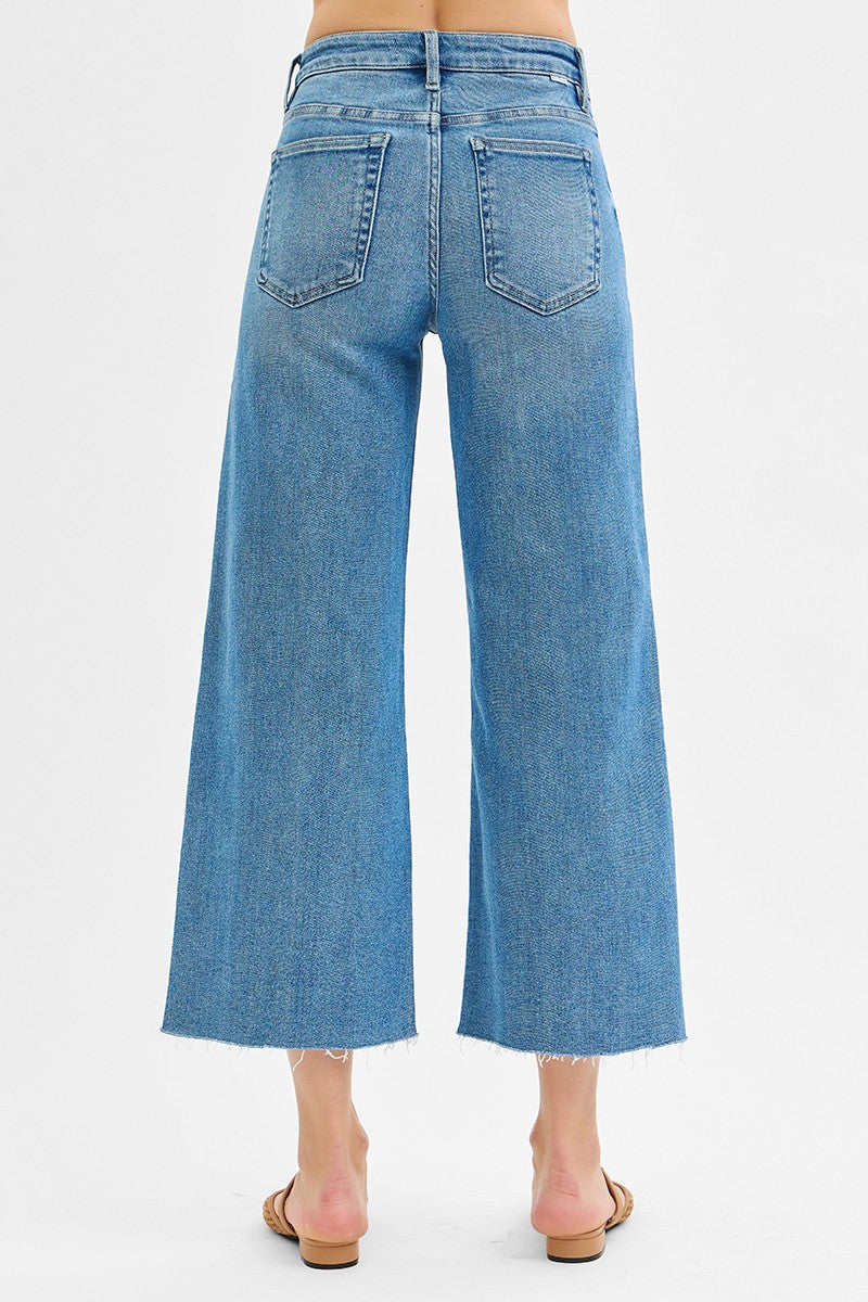 Tummy Control Front Slit Jeans