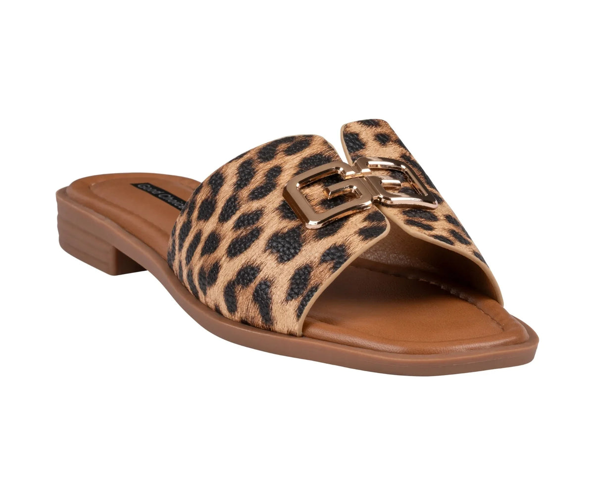 Bergen Flat Leopard Sandal