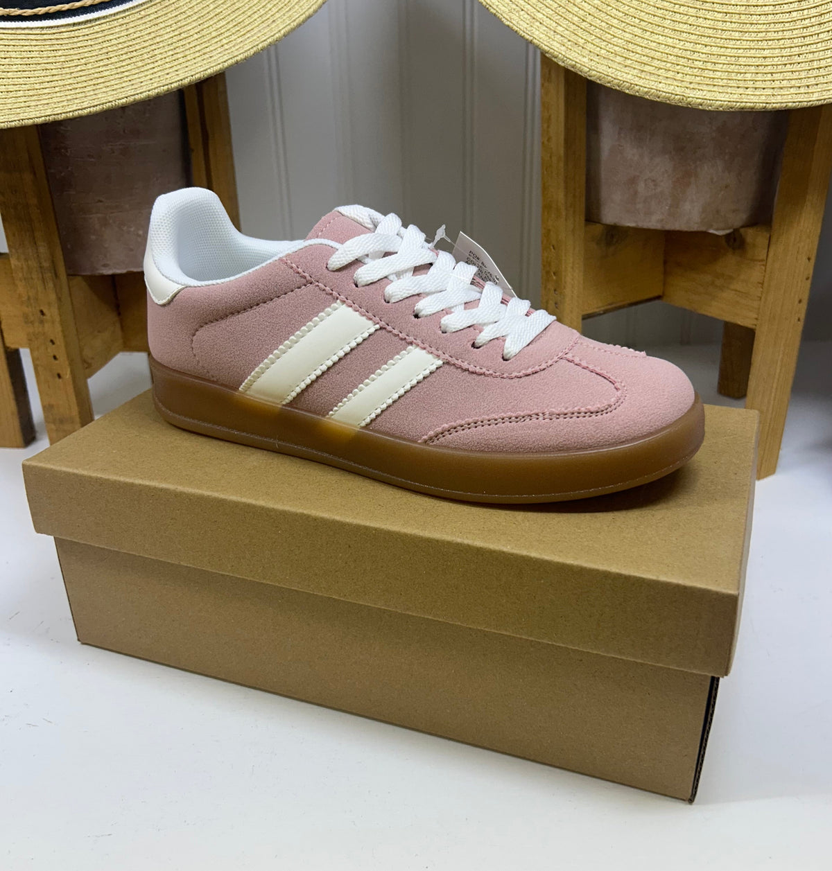 Mikayla Suede Sneaker- Pink