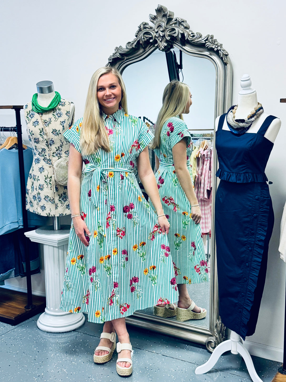 Fun with Florals Midi Dress