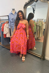 Pink Paradise Midi Dress