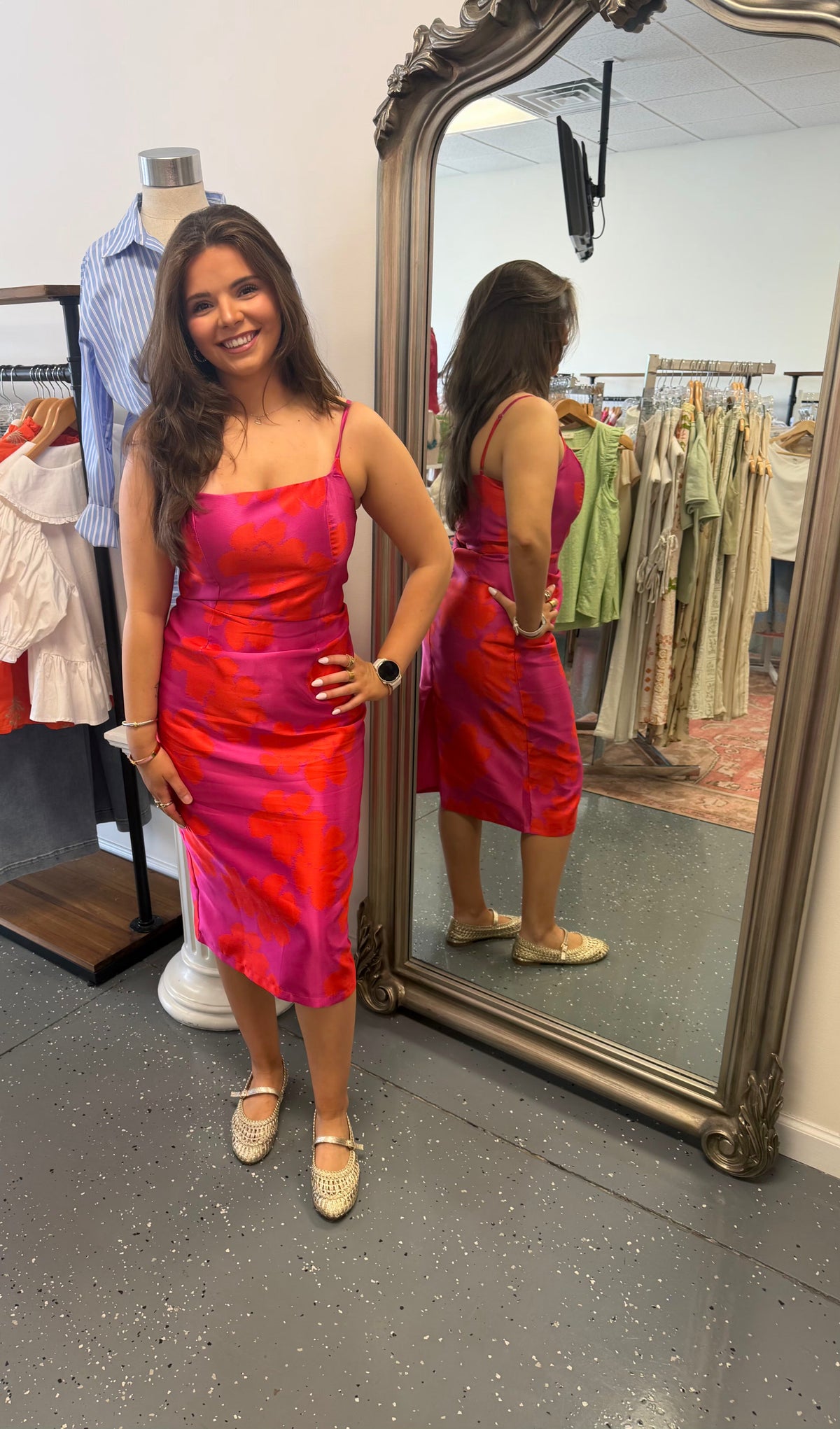 Sunset Garden Midi Dress