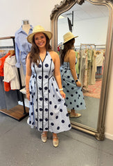 Classical Charm Polka Dot Midi
