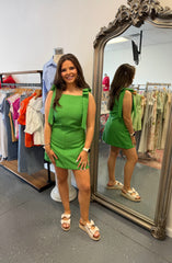Emerald Elegance Mini Dress