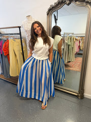 Seaside Stripe Maxi Skirt