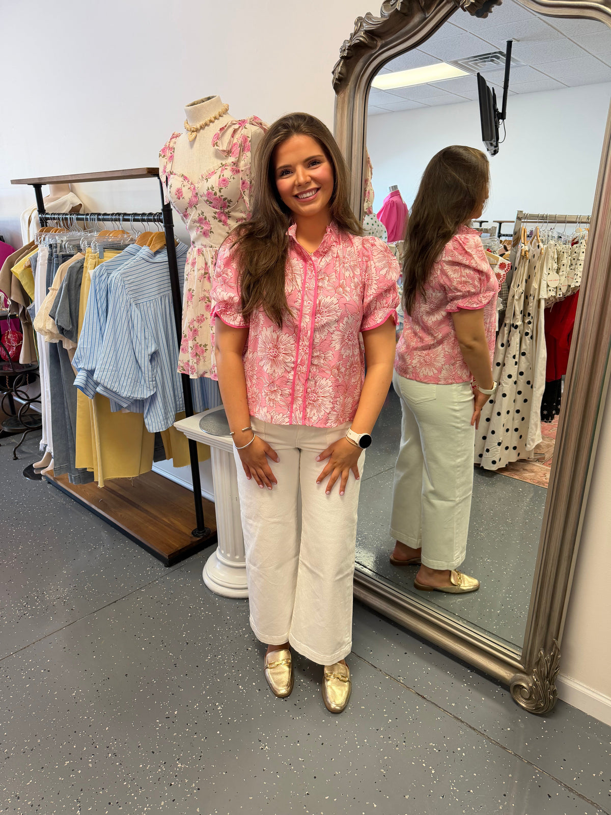 Pink Petal Charm Top