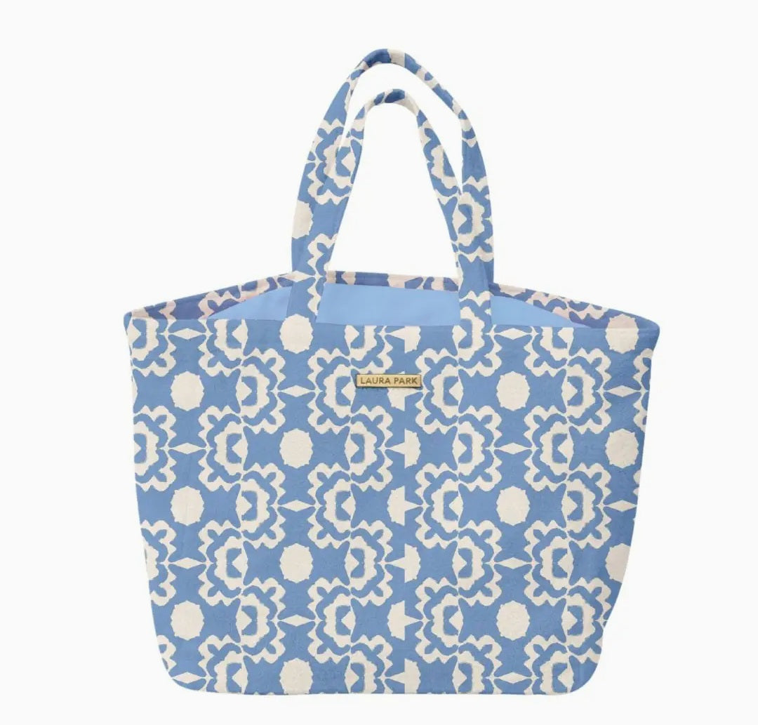 Aspen  Chambray Terry Beach Tote