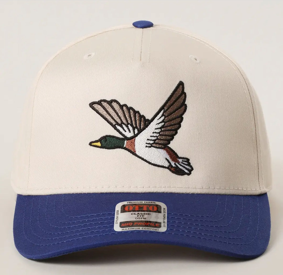 Flying Mallard Embroidered Trucker Hat