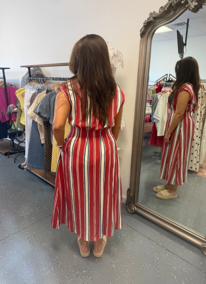 Coastal Cabana Midi Dress